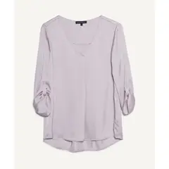 SEVEN SEVEN - Blusa Manga ¾  Para Mujer Beige
