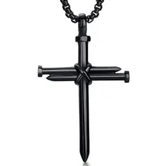 UBMD - Dije Collar Cruz Hombres 319 Negro-.