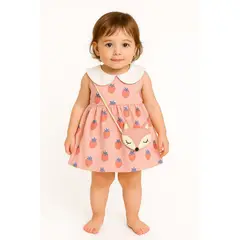 LUSOLSI - Prendas niñas ropa conjuntos vestido enterizo accesorio