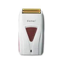 KEMEI - Máquina afeitadora KM-3382 blanca