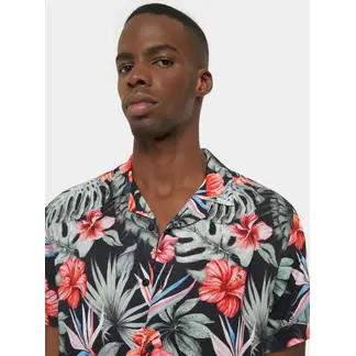 SEVEN SEVEN - Camisa Para Hombre Manga Corta Color Negro Marca #45011694