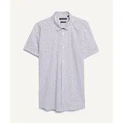 SEVEN SEVEN - Camisa Para Hombre Manga Corta Color Negro Marca #45011906
