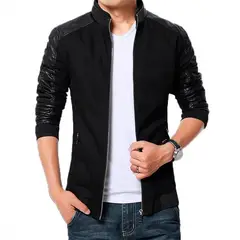 THE CLOTHING COMPANY - Chaqueta Hombre Drill Cuero Sintético-Negro