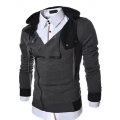 THE CLOTHING COMPANY - Chaqueta Hombre Algodon Perchado GNRC Cierre Lateral.