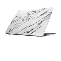 LAUT - Estuche Compatible Macbook Air 13¨ Modelo 2018 Blanco Mármol