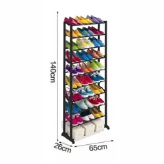 GENERICO - Zapatero Organizador De 10 Niveles 30 Pares