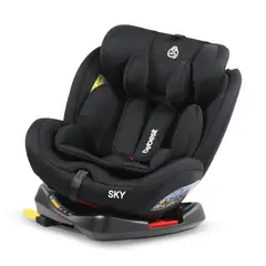 BEBESIT - Sillas para carro bebe Sky 360 Isofix Black Grupo 0-1-2-3.