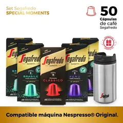 SEGAFREDO ZANETTI - Set Special Moments x 50 Cápsulas Café - Compatible máquina Nespresso® Original