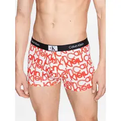 CALVIN KLEIN - Bóxer Blanco Corto Con Estampado Hombre