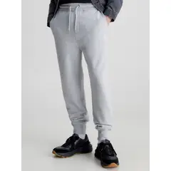 CALVIN KLEIN - Joggers Gris Con Monograma Para Hombre