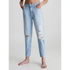 CALVIN KLEIN - Jeans Mom Azul Para Mujer