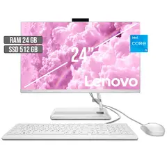 LENOVO - TODO EN UNO INTEL CORE I5-12450H SSD 512GB RAM 24GB LED 24 FHD