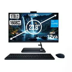 LENOVO - TODO EN UNO INTEL CORE I5-12450H SSD 1TB RAM 16GB LED 24 FHD