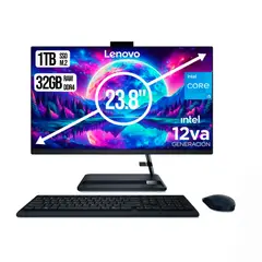 LENOVO - TODO EN UNO INTEL CORE I5-12450H SSD 1TB RAM 32GB LED 24 FHD