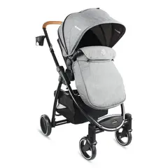 BEBESIT - Coche Moises Bebe Alfa Gris