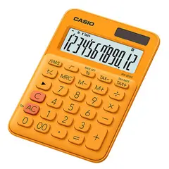 CASIO - Calculadora De 12 Digitos Color Naranja Ms-20uc -rg