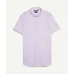 SEVEN SEVEN - Camisa Para Hombre Manga Corta Color Lilapastel Marca #45011819