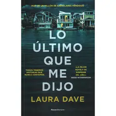 ROCA EDITORIAL - Lo Último Que Me Dijo. Laura Dave