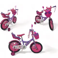 BEBESUNITA - Bicicleta Para Niña Princesas RIN 16 Edad 4 a 8 Años REF SM-16