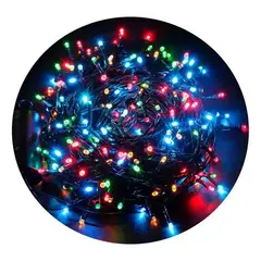 GENERICO - Luces Navidad 100 Bombillos 7m Instalación Extensi Luz Led