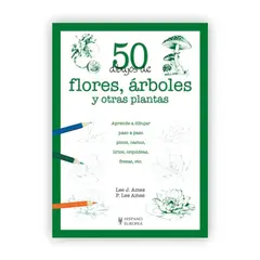 GENERICO - 50 Dibujos De Flores, Árboles Y Otras Plantas