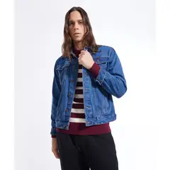 SEVEN SEVEN - Chaqueta Para Hombre Trucker Color Azul Marca #45080371