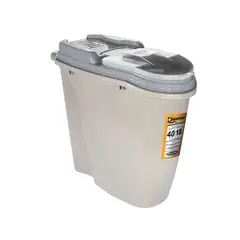 PETMATE - Contenedor Alimentos Perros Plast Pet Tapa Translúcida 40lt