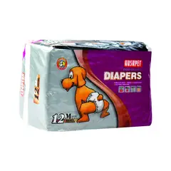 PETMATE - Pañales Desechables Perros Talla M 12 Unidades