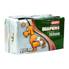 PETMATE - Pañales Desechables Perros Talla L 12 Unidades