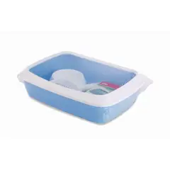 SAVIC PETS FAVOURITE - Arenero Sanitario Gatos Cachorro Savic Iris Starter Kit Azul