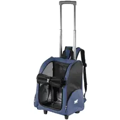 FERPLAST - Cargador Mascotas Perro Gato Trolley Azul Small