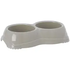 MODERNA - Comedero Bebedero Perros Gatos Antideslizante Gris 330ml