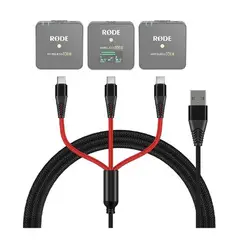 GENERICO - Cable USB C 3 en 1 para Rode Wireless Go II