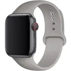 GENERICO - Correa de silicona para AppIe Watch Series 42-44-45mm talla SM Ceniza