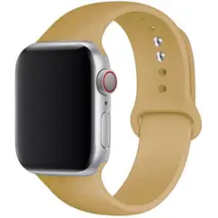 GENERICO - Correa de silicona para AppIe Watch Series 42-44-45mm talla SM Nuez