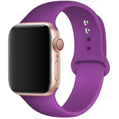GENERICO - Correa de silicona para AppIe Watch Series 42-44-45mm talla SM Morado