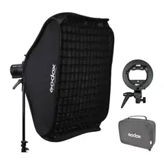 GODOX - Softbox Difusor 40x40cm Montura Bowens tipo S con Grid