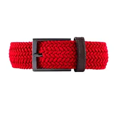 LAZO - CINTURÓN TRENZADO - LZ42 ROJO_.
