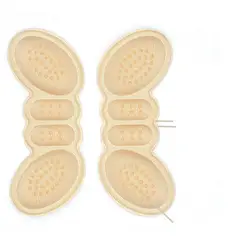 COLOR - Almohadillas talón tacón zapato mujer hombre algodón beige