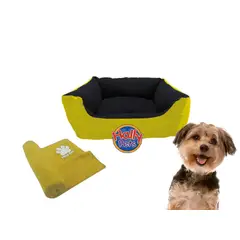 HALLY PET - Cama impermeable mediana cobija térmica grande