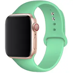 GENERICO - Correa de silicona para AppIe Watch Series 42-44-45mm talla SM Aguamarina
