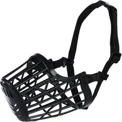 TRIXIE - Bozal Perro Plastico Malla Gruesa Ajustable Talla L