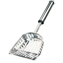 TRIXIE - Pala Recogedora Arena Gatos Acero Inoxidable Talla M