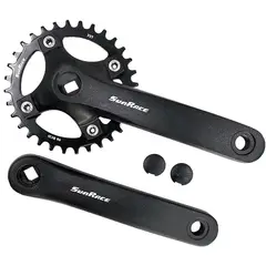 SUNRISE - Plato Biela Bicicleta 32D Sunrace Monoplato 9Velocidades Mtb