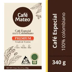 GENERICO - Café Mateo Premium en grano x 340 gramos
