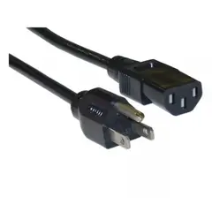GENERICO - Cable De Poder Para Pc, Monitores - 3 Mts