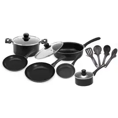 IMUSA - Batería de cocina Smart Chef de 13 Piezas con Antiadherente.