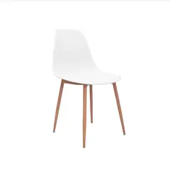 BONNO - Silla De Diseño Lotti Blanca Estr Metal