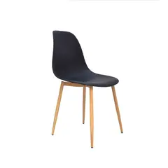 BONNO - Silla De Diseño Lotti Negro Estr Metal