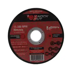 GENERICO - Disco Abrasivo Corte Fino Profesional 4 1/2 (x50) KnockOut